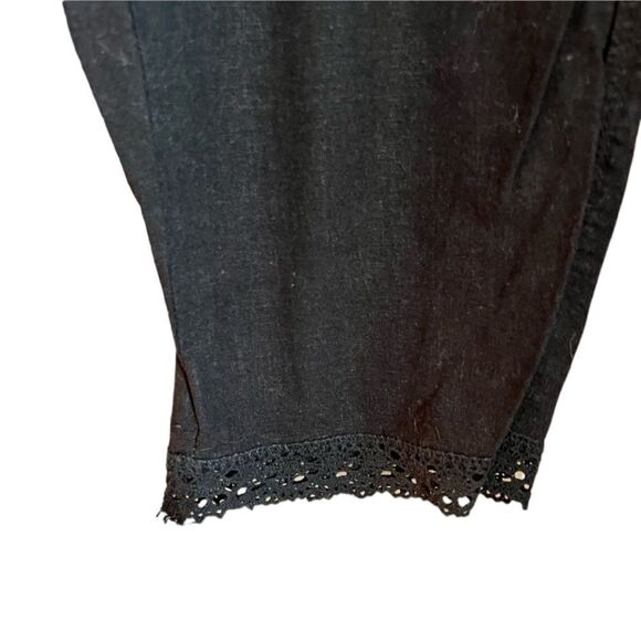 Per se black linen blend cropped pants - Picture 9 of 10